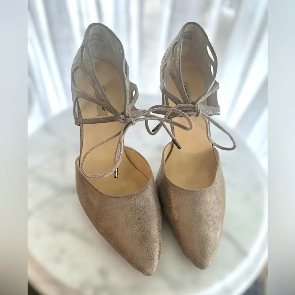 Paul Green Justine Ghillie d’Orsay Pumps Smoke Metallic Size 6 UK US 8.5
